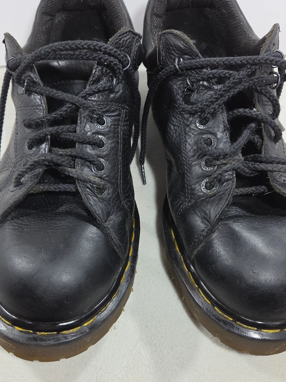 Vintage Dr. Martens Black Leather Lace-Up Oxford Shoes